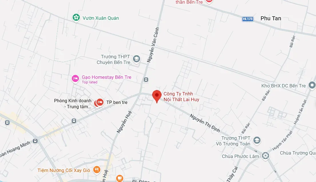Bản đồ địa chỉ nhà xưởng Lai Huy Interior